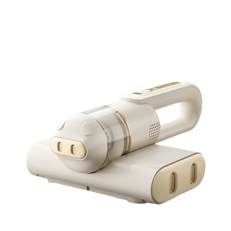 White handheld vacuum cleaner on a white background