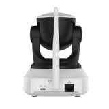 Black and white camera with antennas on a white background