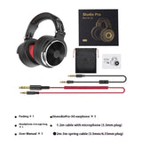 Studio Pro headphones with accessories on a white background