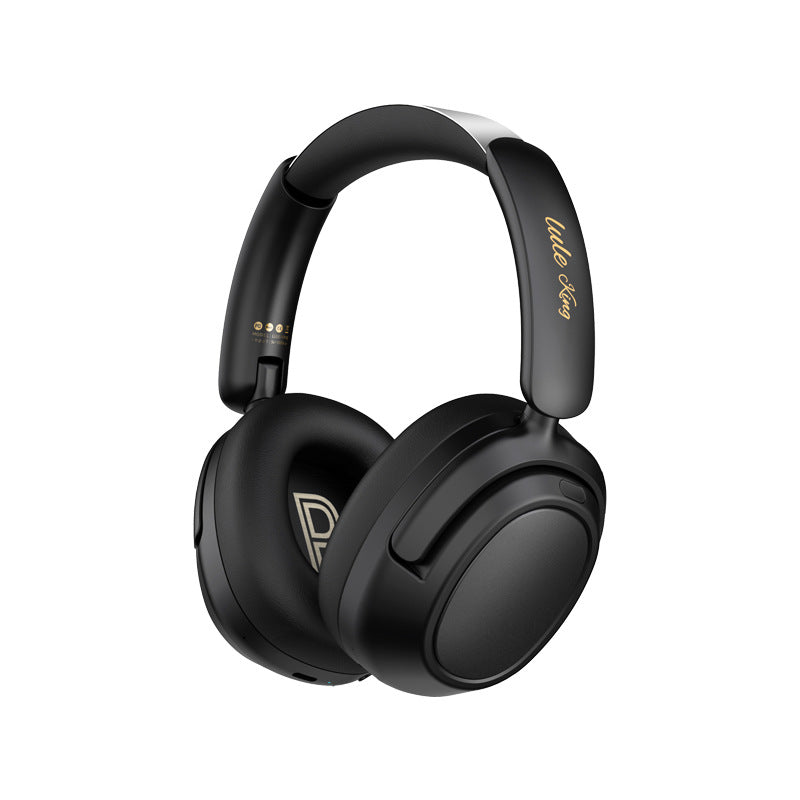 Black Philips headphones on a white background