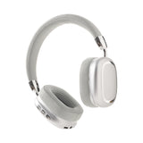 White over-ear headphones on a white background