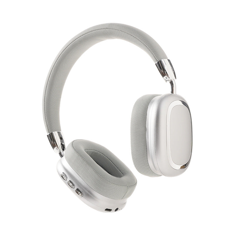 White over-ear headphones on a white background