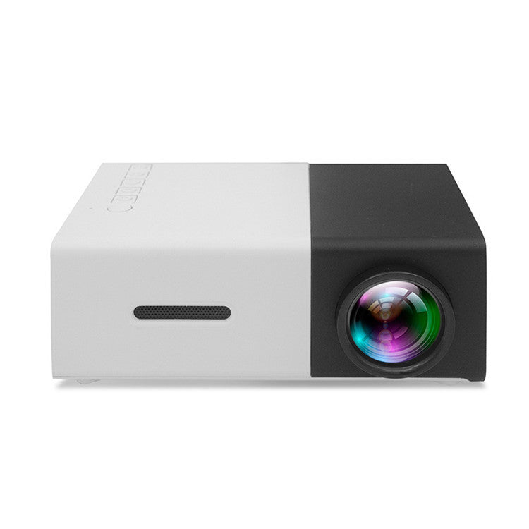 White and black projector on a white background