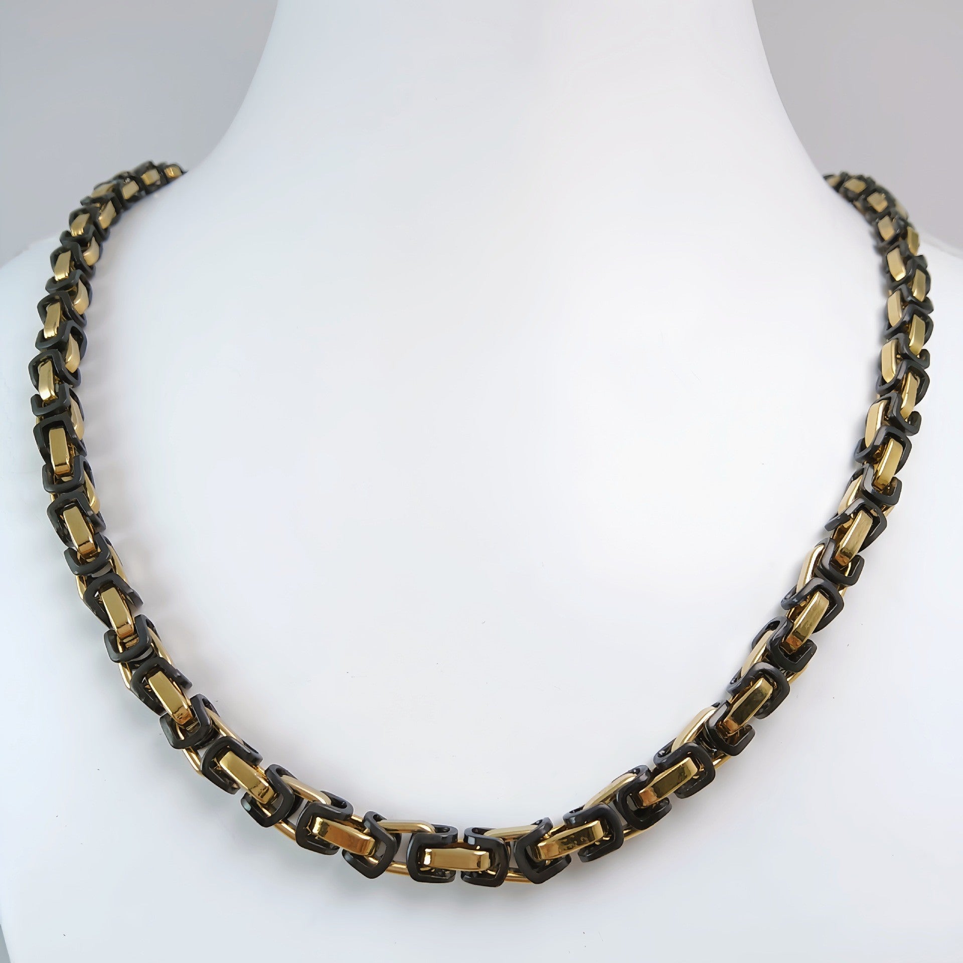 Handmade Stainless Steel Single-link Square Chain