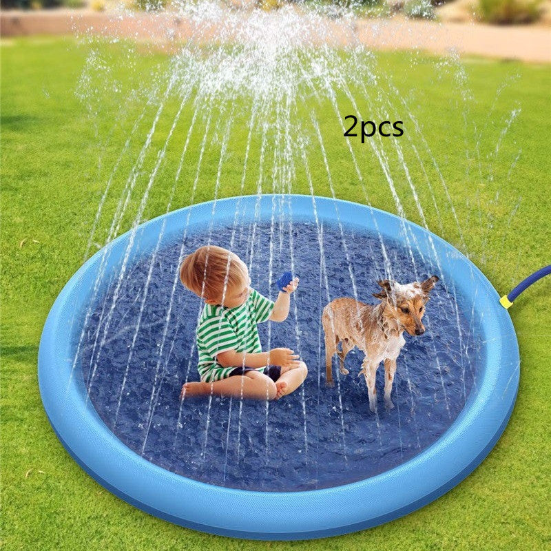 Non-Slip Splash Pad for Kids and Pets – Outdoor Summer Water Fountain Play Mat