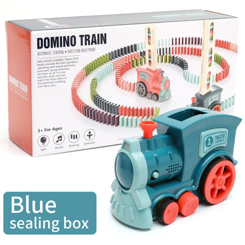 Electric Domino Train Toy – Automatic Domino Laying Set for Toddlers