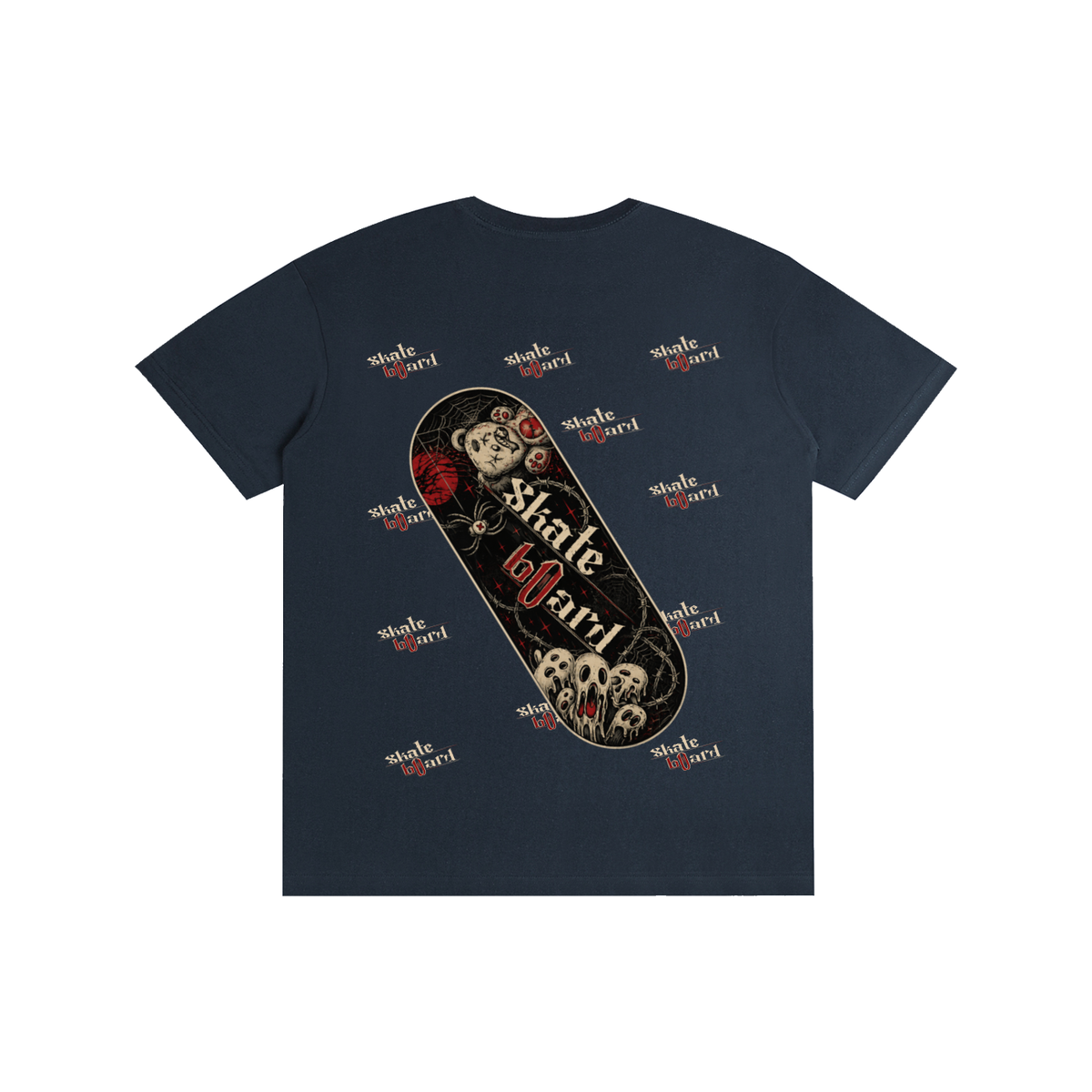 unisex halloween skate board t shirt