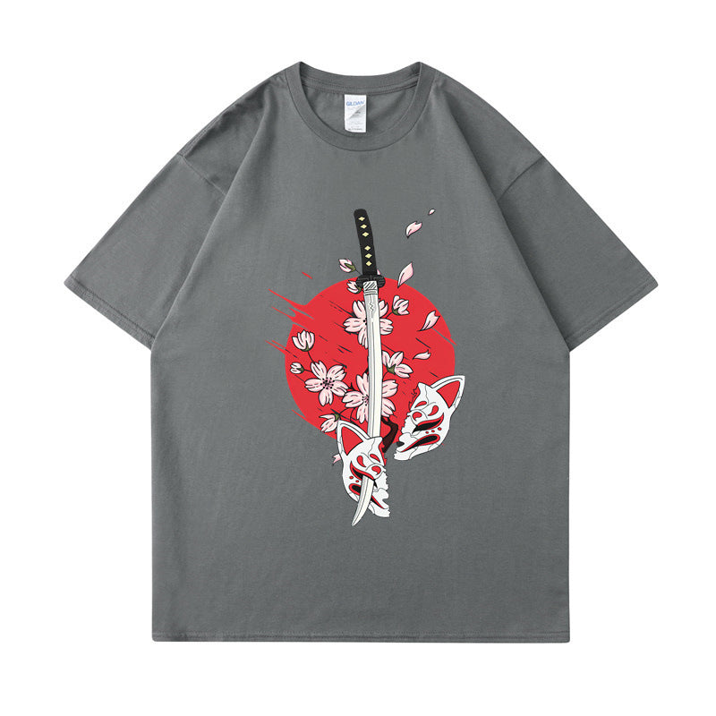 Cotton T-Shirt Classic Crewneck Casual