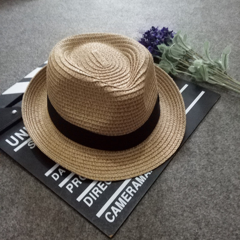 Girls' Korean Style Straw Sun Hats – Breathable Baby Summer Beach Hats