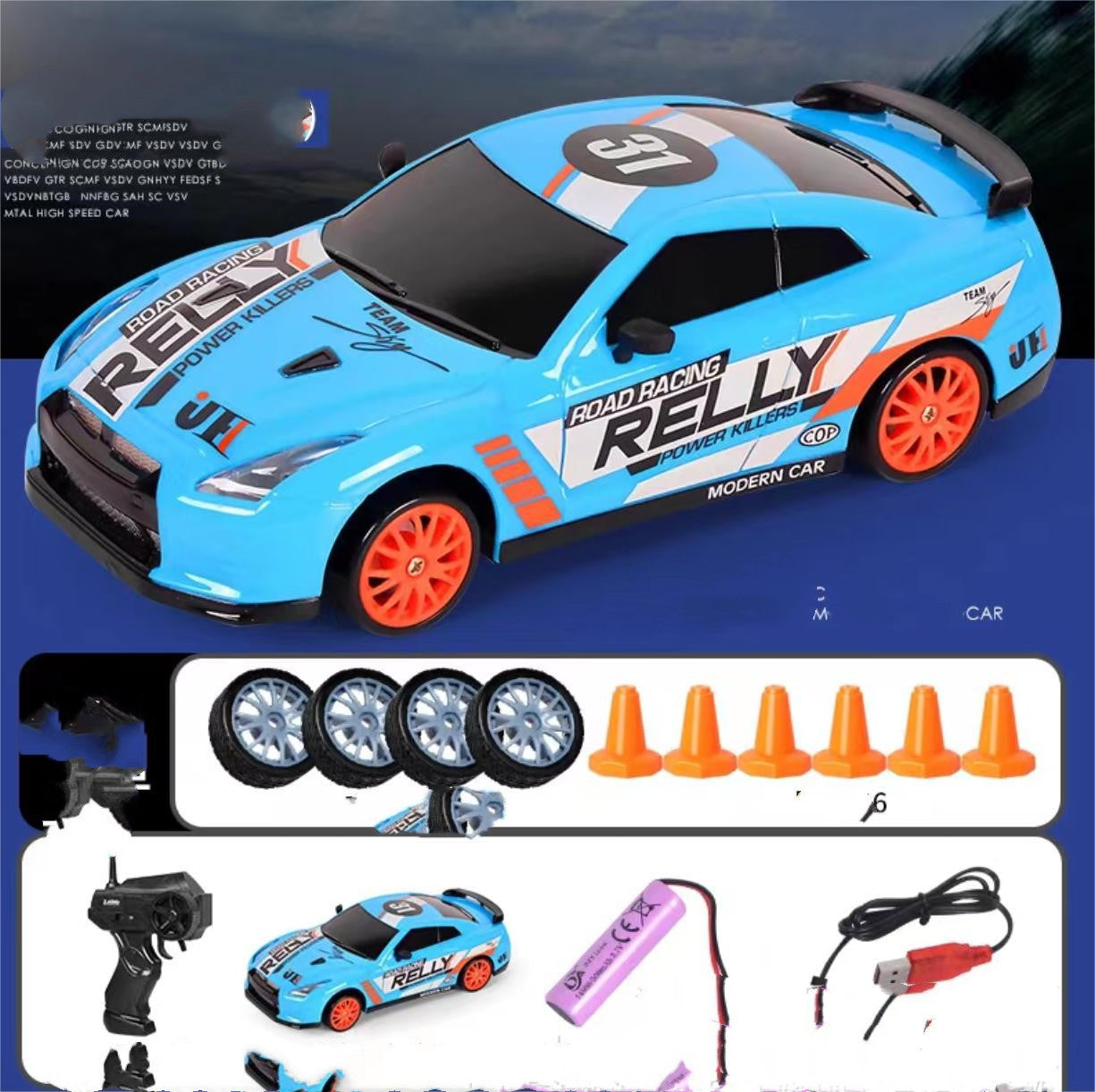 2.4G 4WD RC Drift Car – GTR & AE86 Remote Control Racing Models for Kids