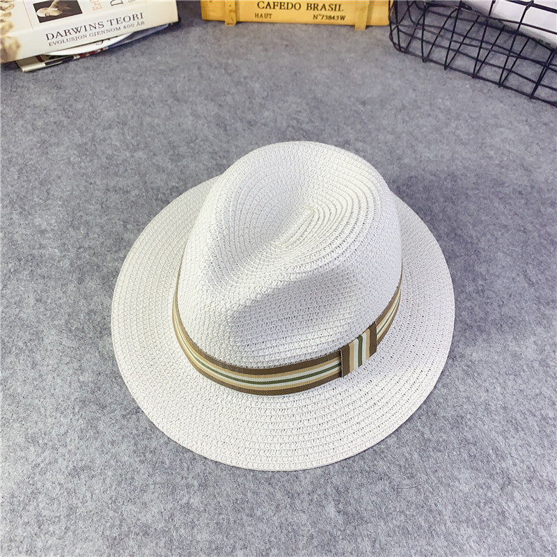 Girls' Korean Style Straw Sun Hats – Breathable Baby Summer Beach Hats