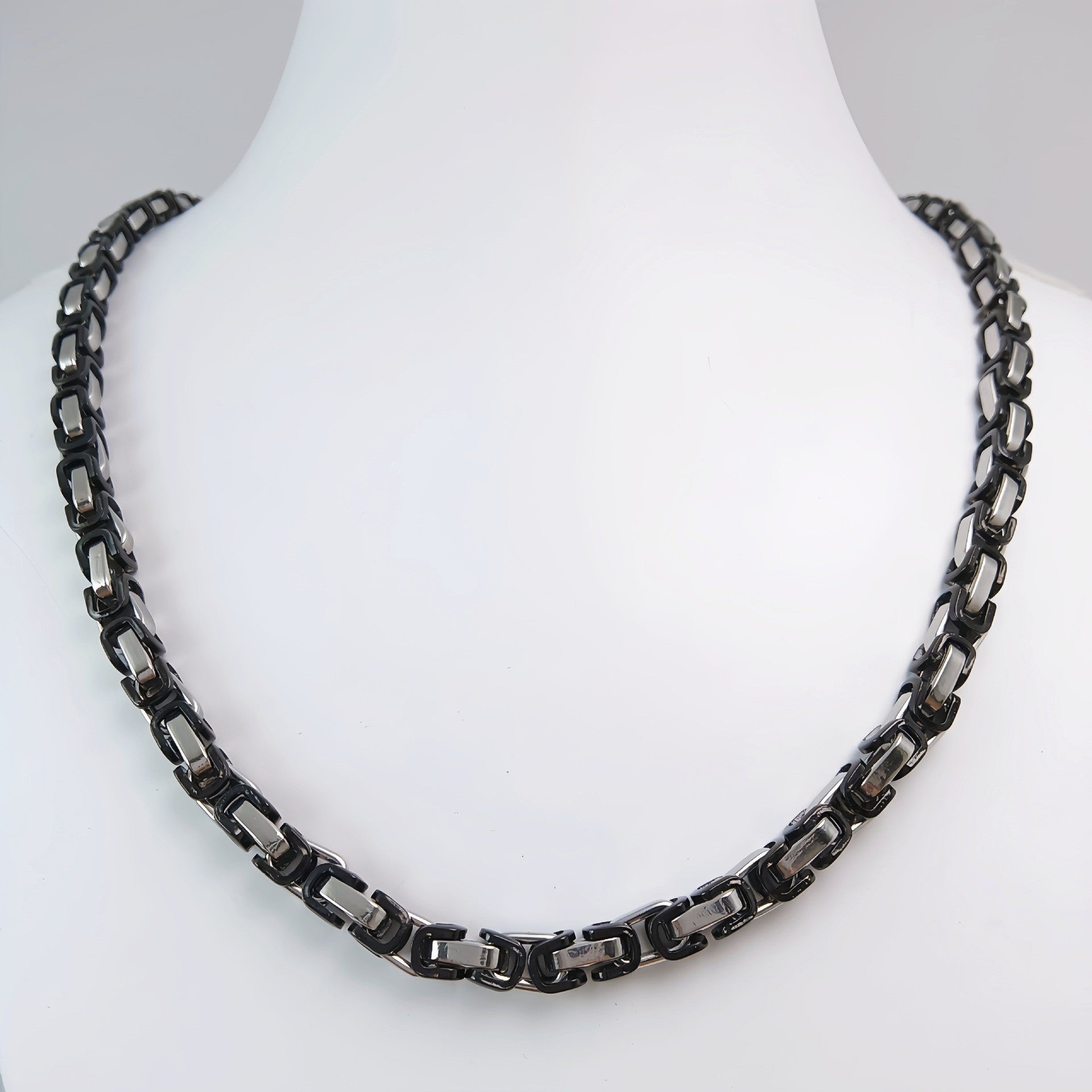 Handmade Stainless Steel Single-link Square Chain