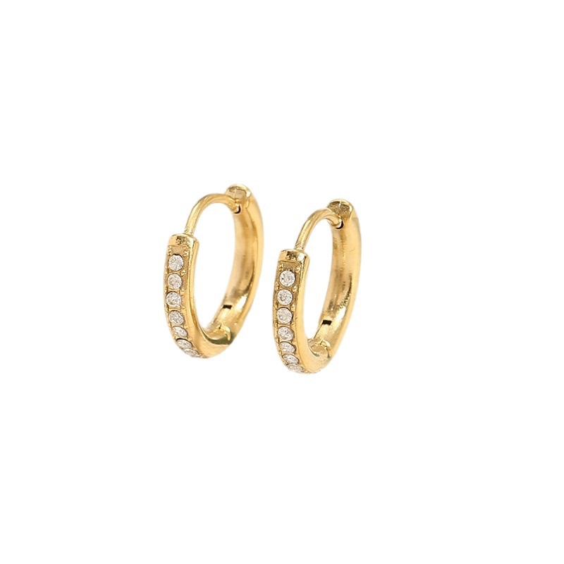 European & American Minimalist Cubic Zirconia Earrings for Women
