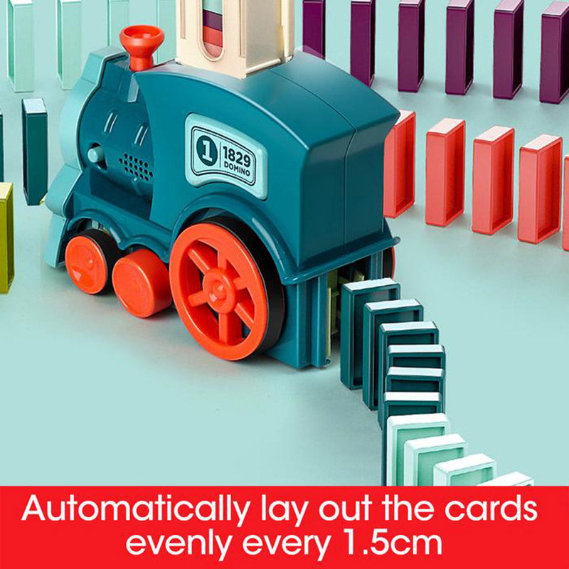 Electric Domino Train Toy – Automatic Domino Laying Set for Toddlers