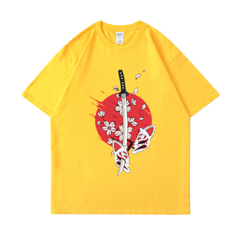 Cotton T-Shirt Classic Crewneck Casual