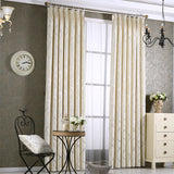 Solid Color Modern Light Luxury Chenille Blackout Curtains for Living Room