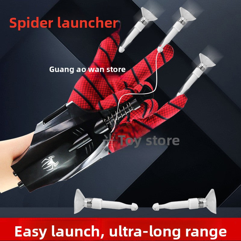Spider-Man Electric Silk Launcher Toy Automatic Reel-In Web Shooter Gauntlet