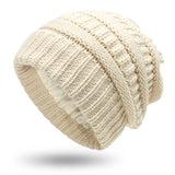 Women’s Satin-Lined Woolen Knit Hats – Warm Winter Hats for Protective Hairstyles