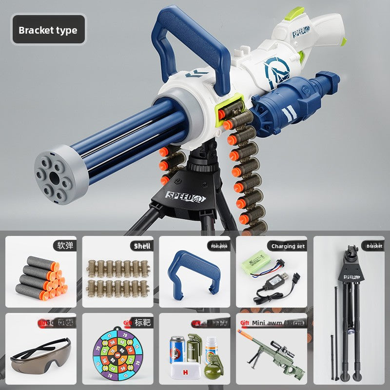 Soft-Bullet Electric Multi-Shot Realistic Toy Gun Automatic Blaster