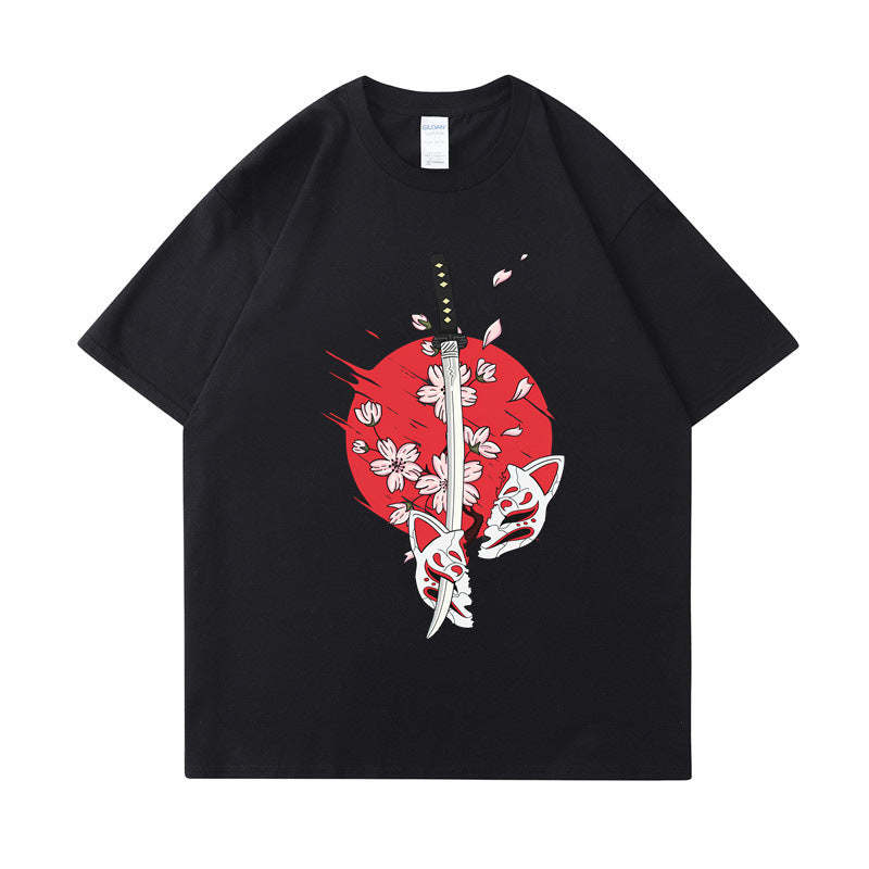 Cotton T-Shirt Classic Crewneck Casual