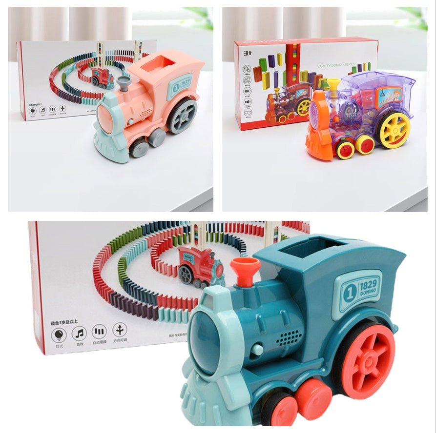 Electric Domino Train Toy – Automatic Domino Laying Set for Toddlers