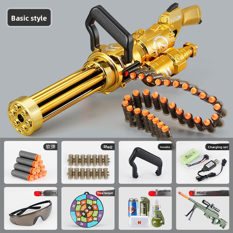 Soft-Bullet Electric Multi-Shot Realistic Toy Gun Automatic Blaster