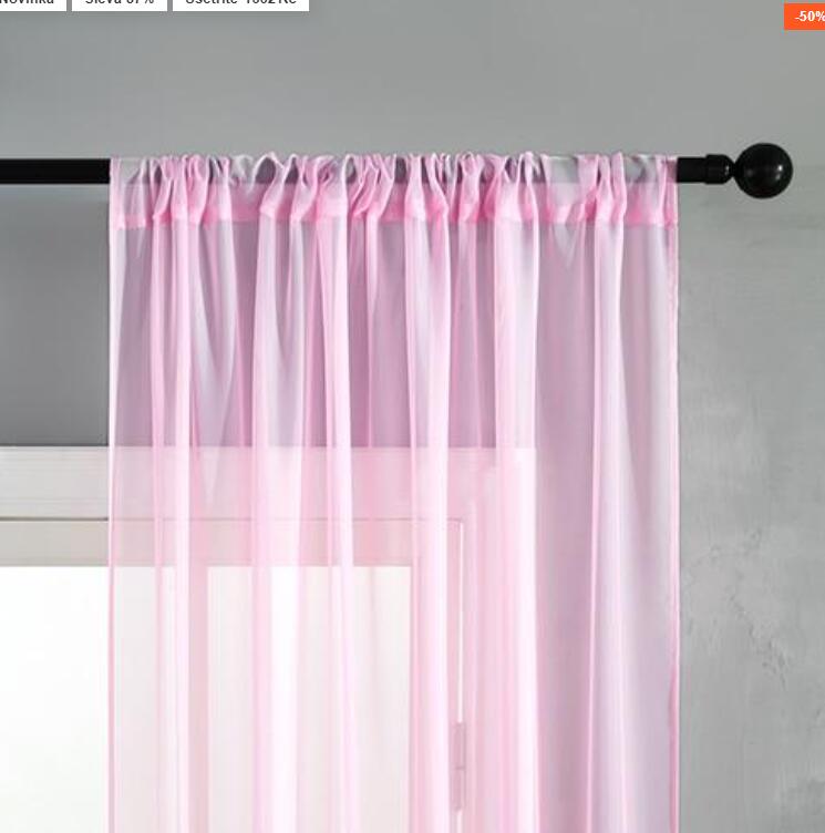 Modern Simple Pure Color Cotton Linen Window Screen