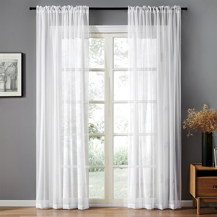 Modern Simple Pure Color Cotton Linen Window Screen