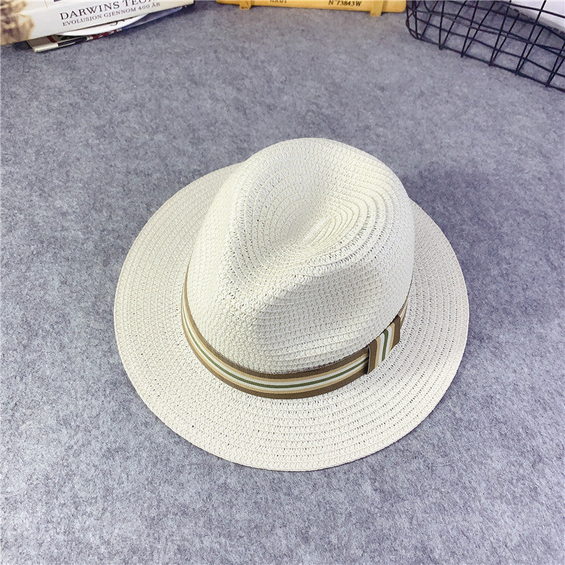 Girls' Korean Style Straw Sun Hats – Breathable Baby Summer Beach Hats