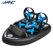 3-in-1 Land Water Air Remote Control Toy Waterproof Drone Boat Hovercraft
