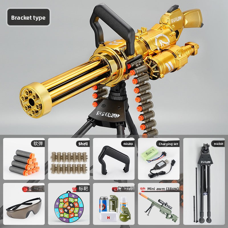 Soft-Bullet Electric Multi-Shot Realistic Toy Gun Automatic Blaster