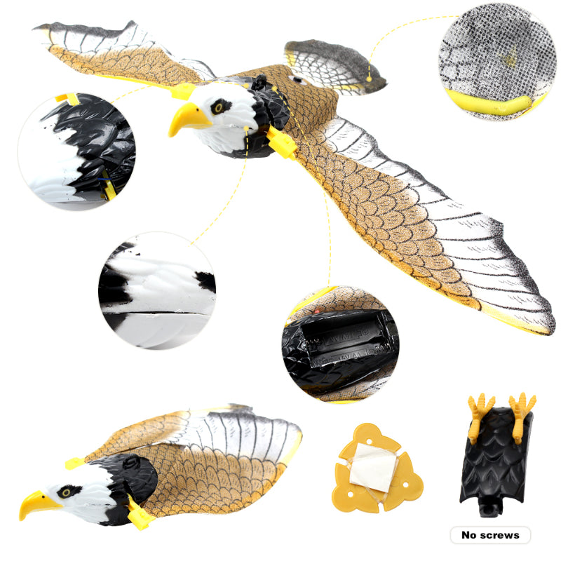 Interactive Hanging Flying Bird Cat Toy – Electric Simulation Eagle for Kittens
