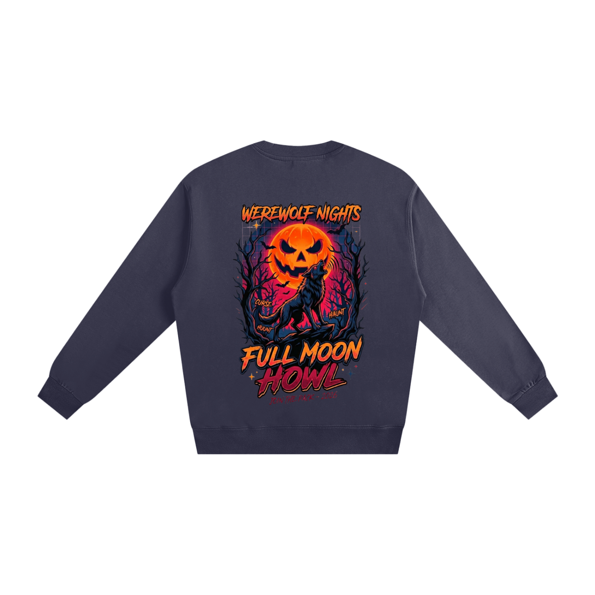 Sweatshirt Full Moon Theme Halloween
