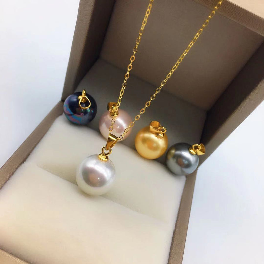 Elegant Mabe Pearl Pendant Fashion Clavicle Necklace