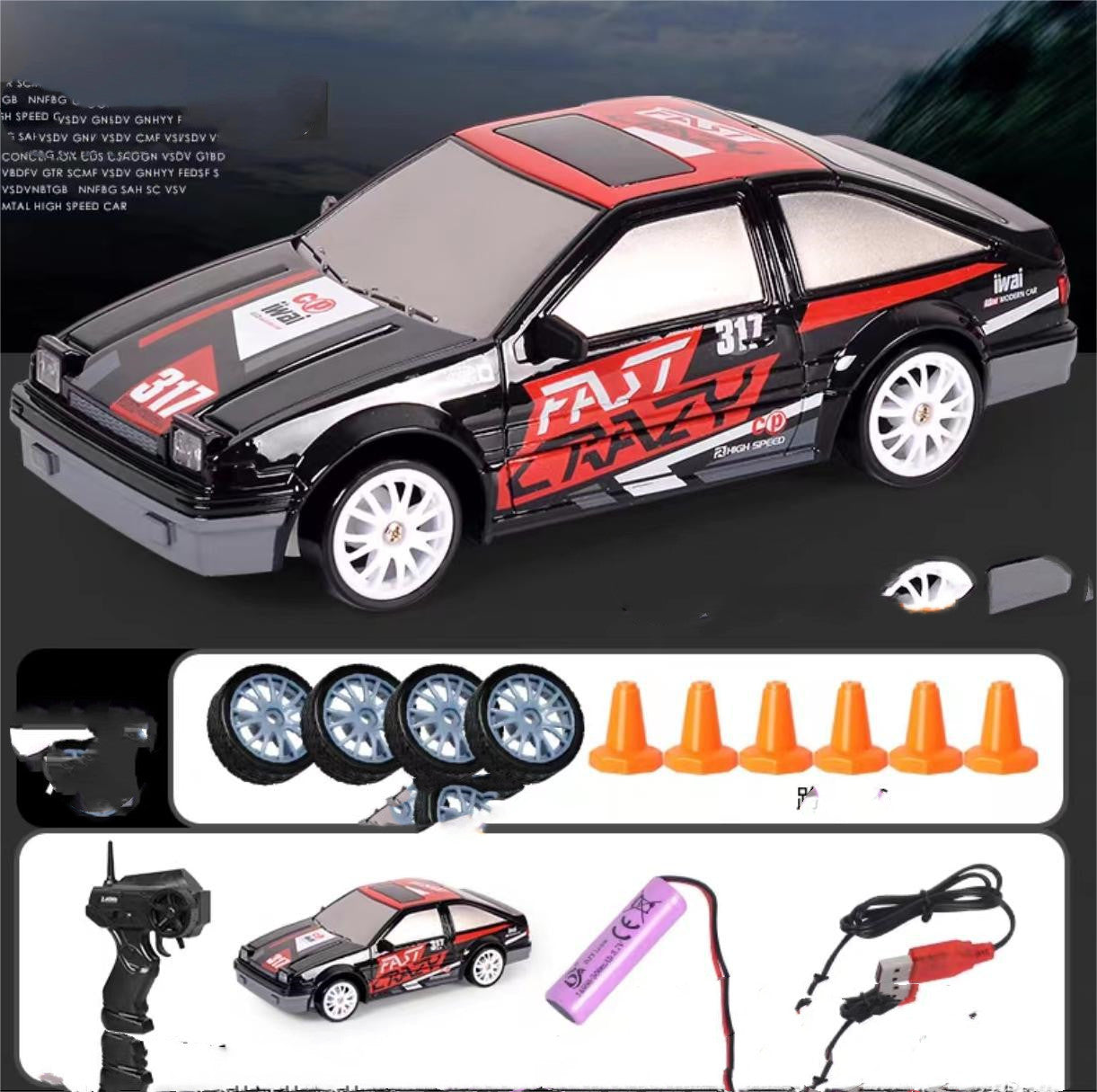 2.4G 4WD RC Drift Car – GTR & AE86 Remote Control Racing Models for Kids