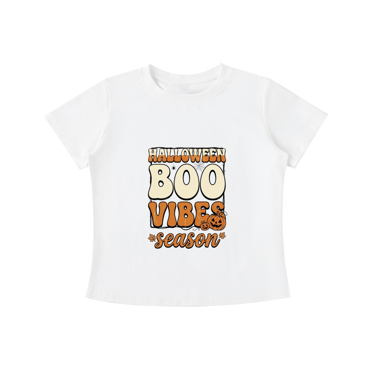 Women's Vintage Wash Slim Fit T-Shirt Halloween Graphic Tee
